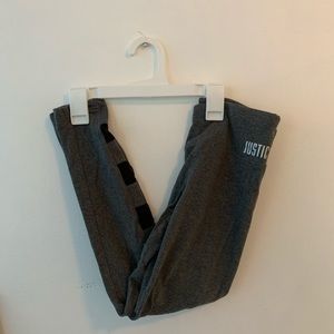 Justice active leggings size 10